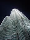 Il-luminacio Petronas Towers, Kuala Lumpur.